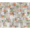 Terracotta Multicolor Silk Chiffon Garbasaar Fabric Piece