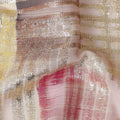 Sunset Multicolor Silk Chiffon Garbasaar Fabric Piece