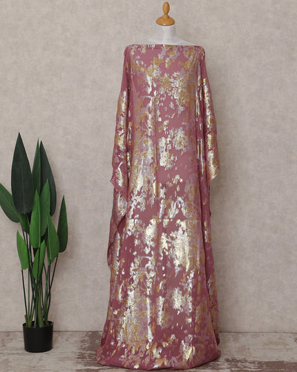 Dusty Rose Pink Silk Chiffon Dirac Fabric Piece