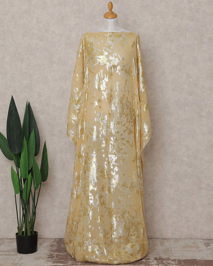 Champagne Gold Silk Chiffon Dirac Fabric Piece
