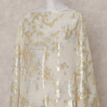 Ivory Cream Silk Chiffon Dirac Fabric Piece