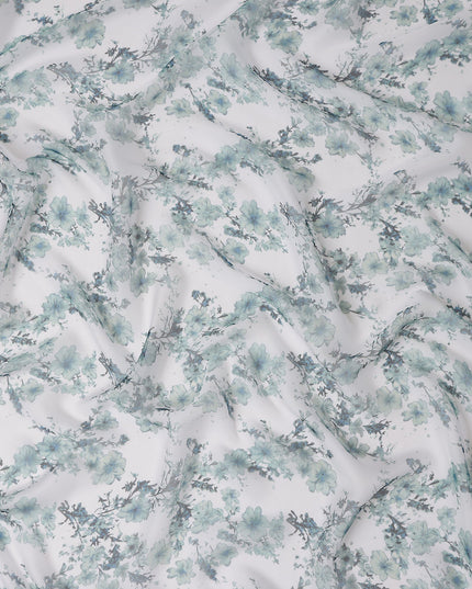 Powder Blue Silk Chiffon Fabric 110cm | Regal Fabrics