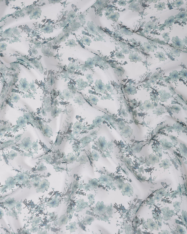 Powder Blue Silk Chiffon Fabric 110cm | Regal Fabrics