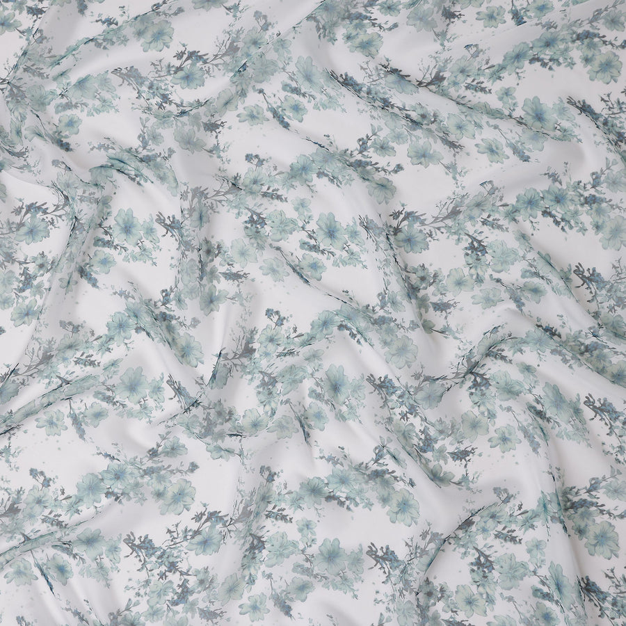 Powder Blue Silk Chiffon Fabric 110cm | Regal Fabrics