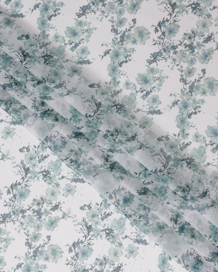 Powder Blue Silk Chiffon Fabric 110cm | Regal Fabrics