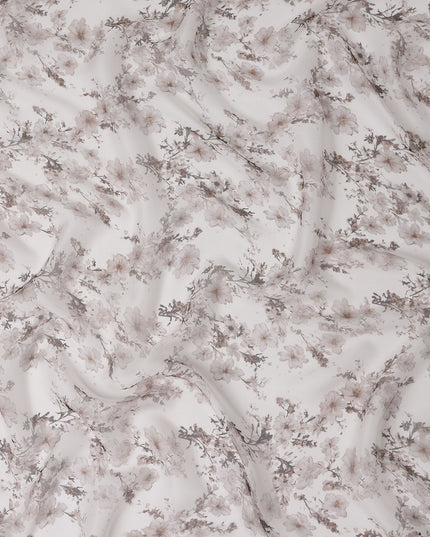 Mushroom Taupe Silk Chiffon Fabric 110cm | Regal Fabrics