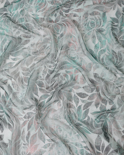 Sage Teal Silk Chiffon Fabric 110cm | Regal Fabrics