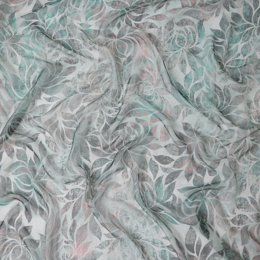 Sage Teal Silk Chiffon Fabric 110cm | Regal Fabrics