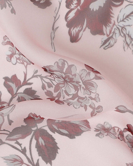 Blush Pink Silk Chiffon Fabric 110cm | Regal Fabrics