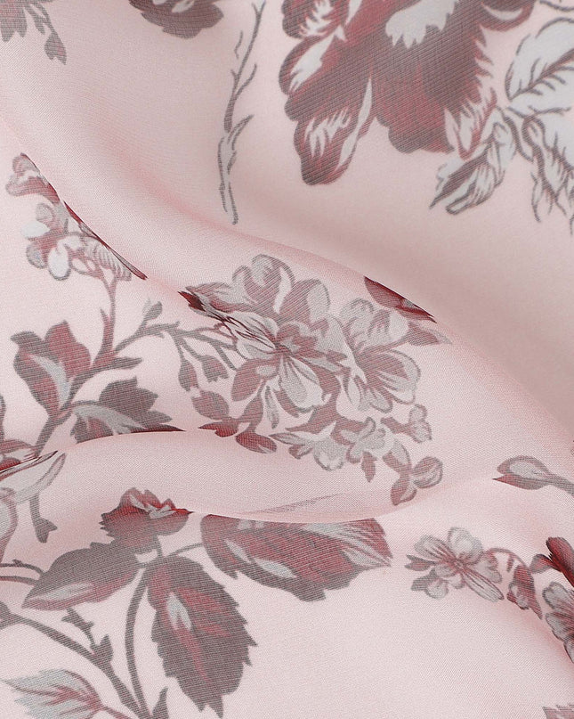 Blush Pink Silk Chiffon Fabric 110cm | Regal Fabrics