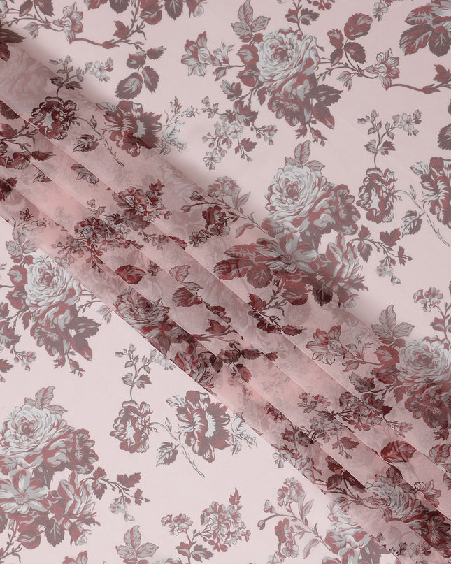 Blush Pink Silk Chiffon Fabric 110cm | Regal Fabrics
