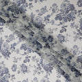 Slate Blue Silk Chiffon Fabric 110cm | Regal Fabrics
