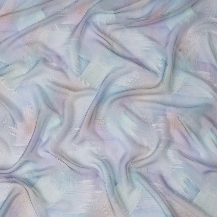 Pastel Lavender Silk Chiffon Fabric 110cm | Regal Fabrics