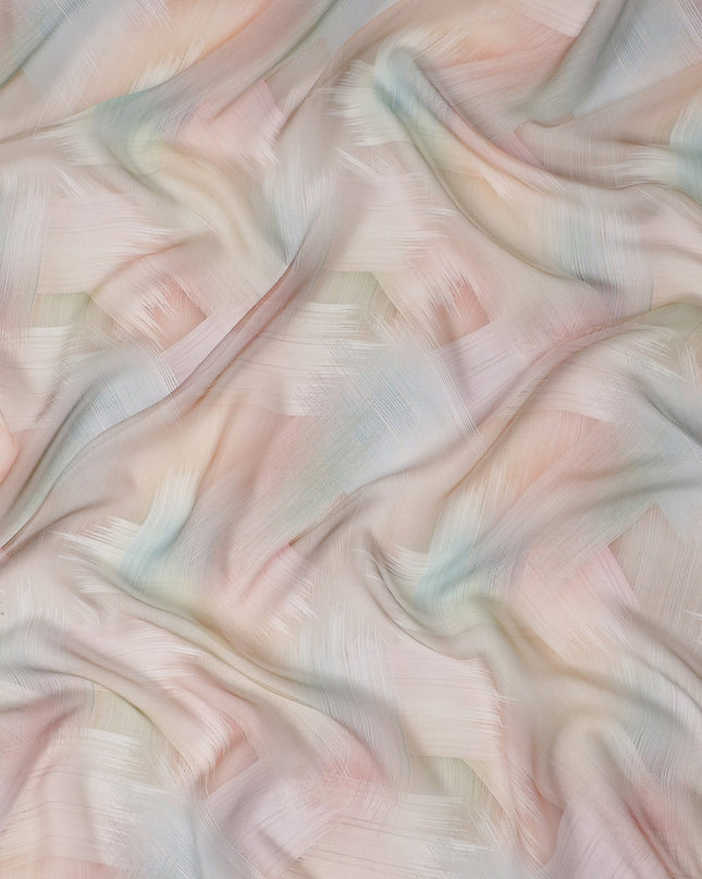 Peach Blush Silk Chiffon Fabric 110cm | Regal Fabrics