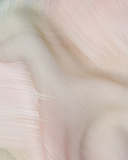 Peach Blush Silk Chiffon Fabric 110cm | Regal Fabrics