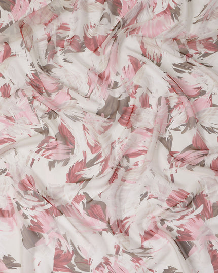 Rosewood Mauve Silk Chiffon Fabric 110cm | Regal Fabrics