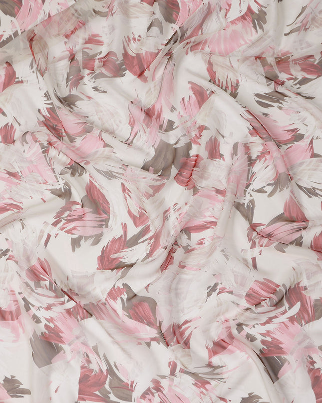 Rosewood Mauve Silk Chiffon Fabric 110cm | Regal Fabrics
