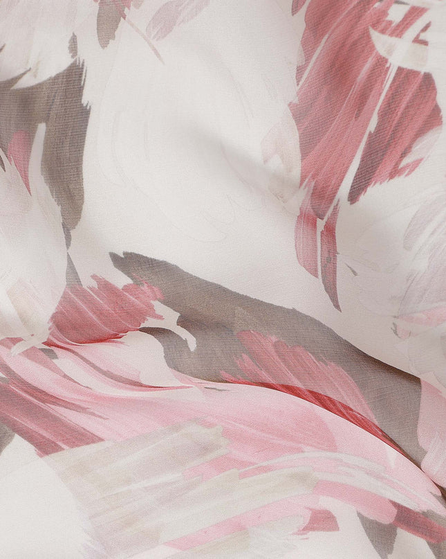 Rosewood Mauve Silk Chiffon Fabric 110cm | Regal Fabrics