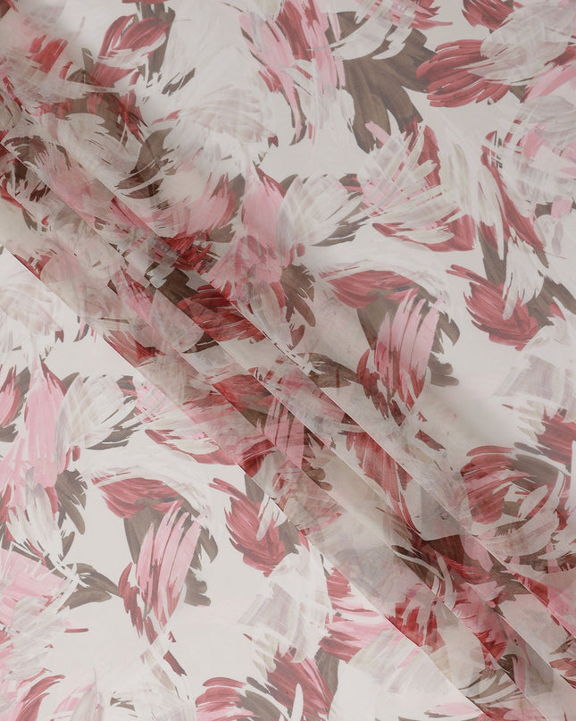 Rosewood Mauve Silk Chiffon Fabric 110cm | Regal Fabrics