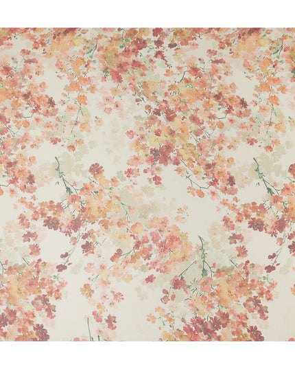 Coral Rust Silk Chiffon Fabric 110cm | Regal Fabrics