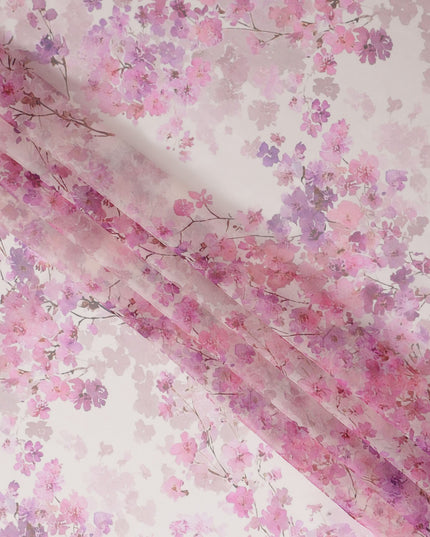 Orchid Pink Silk Chiffon Fabric 110cm | Regal Fabrics