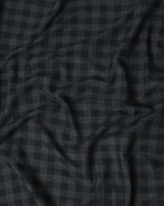 Charcoal Black Italian Shirting Fabric 150cm