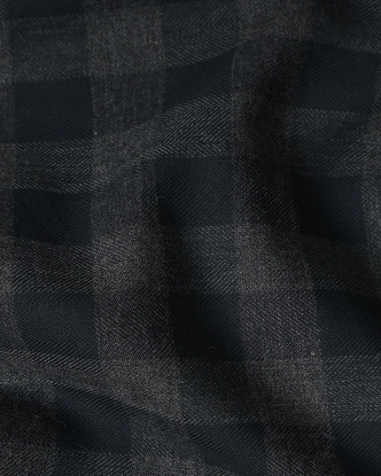 Charcoal Black Italian Shirting Fabric 150cm