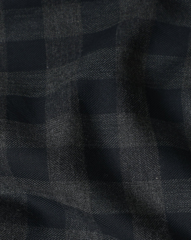 Charcoal Black Italian Shirting Fabric 150cm