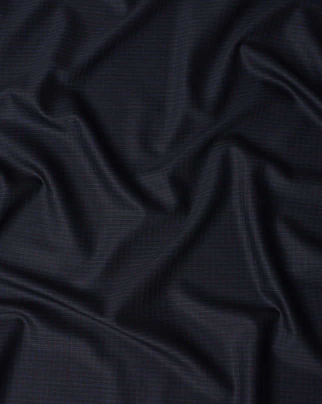 Midnight Navy Blue Wool Suiting Fabric 150cm