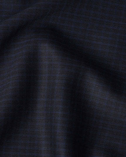Midnight Navy Blue Wool Suiting Fabric 150cm