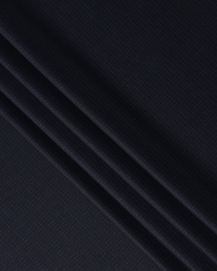 Midnight Navy Blue Wool Suiting Fabric 150cm