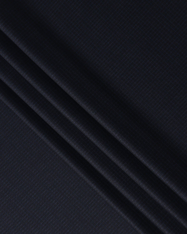 Midnight Navy Blue Wool Suiting Fabric 150cm