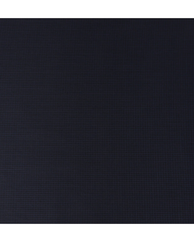 Midnight Navy Blue Wool Suiting Fabric 150cm