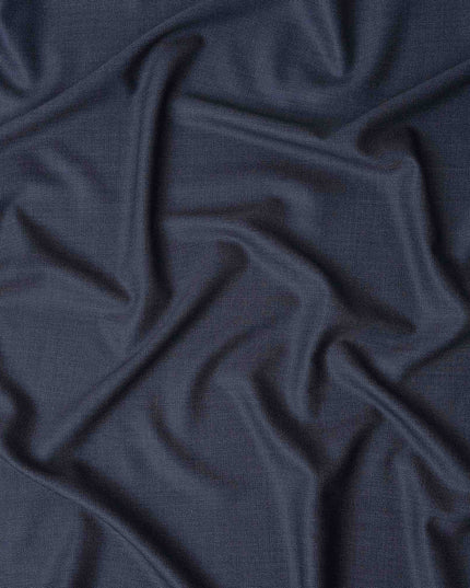 Slate Blue Grey Wool Suiting Fabric 150cm
