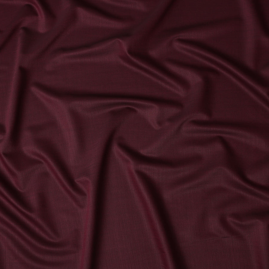 Deep Burgundy Maroon Wool Suiting Fabric 150cm