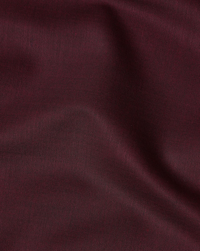 Deep Burgundy Maroon Wool Suiting Fabric 150cm