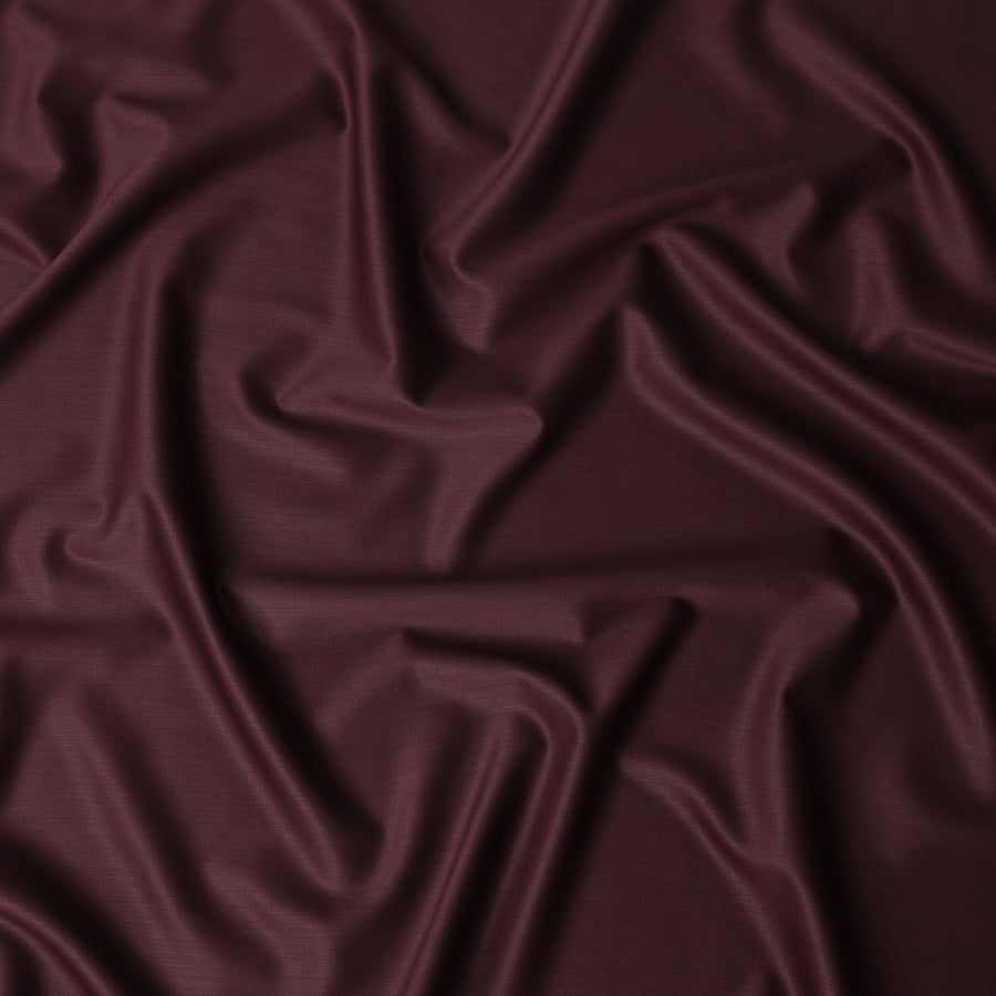 Rich Wine Maroon Wool Suiting Fabric 150cm