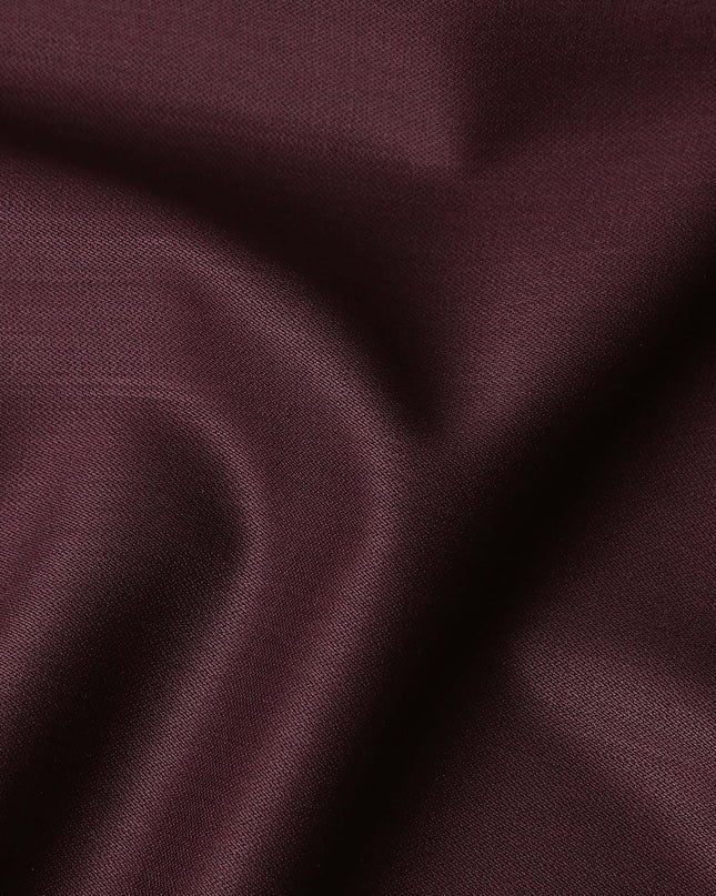 Rich Wine Maroon Wool Suiting Fabric 150cm