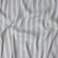 Ivory White Multistripe Cotton Shirting Fabric 150cm