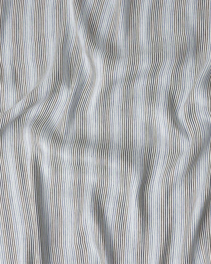 Ivory White Multistripe Cotton Shirting Fabric 150cm