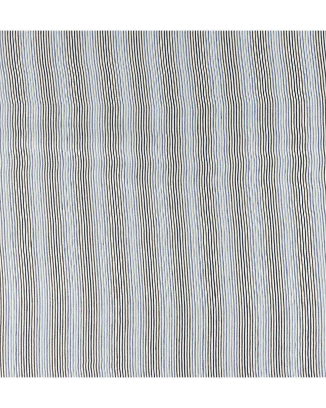 Ivory White Multistripe Cotton Shirting Fabric 150cm