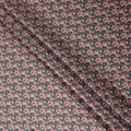 Forest Green Floral Cotton Satin Fabric