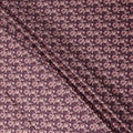 Plum Purple Floral Cotton Satin Fabric