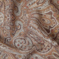 Toffee Camel Brown Printed Viscose Crepe Fabric 110cm