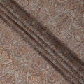 Toffee Camel Brown Printed Viscose Crepe Fabric 110cm