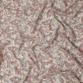 Warm Sand Beige Printed Viscose Crepe Fabric 110cm