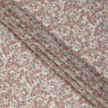 Warm Sand Beige Printed Viscose Crepe Fabric 110cm