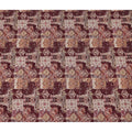 Oxblood Maroon Red Printed Viscose Crepe Fabric 110cm