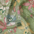 Sage Green Printed Viscose Crepe Fabric 110cm