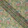 Sage Green Printed Viscose Crepe Fabric 110cm